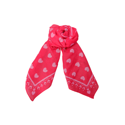 Claudia Love Mini Scarf Red Pink