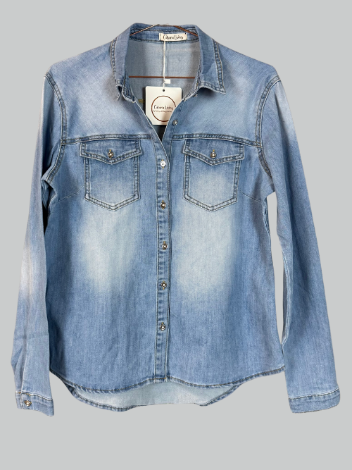 Gunta Light Blue Denim Skjorte