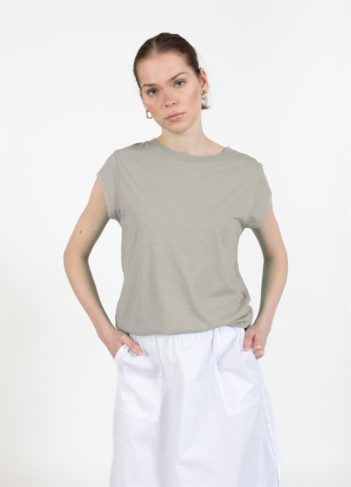 Basic Sand Olive T-Shirt Round Neck