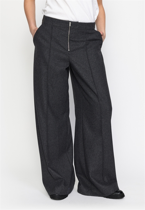 Bez Wool Pants Gray Melange