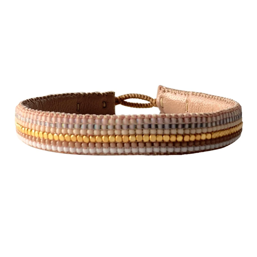 Armbånd Soft Stripe Nude Mix