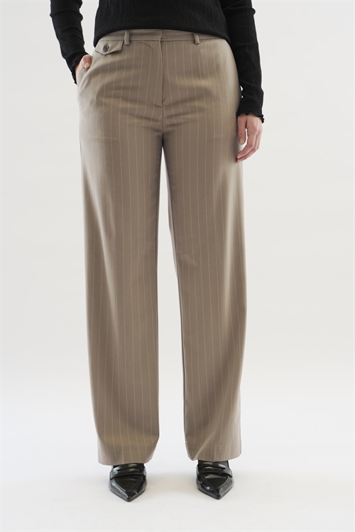 Milano Stripe Pants Walnut