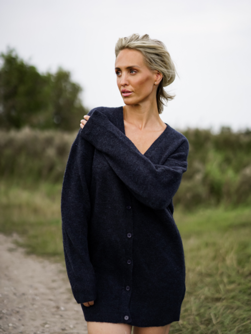 Signe Lux Cardigan Navy