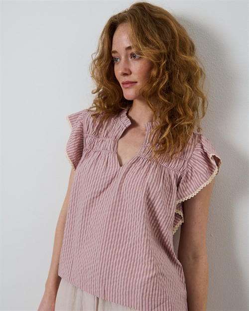 Cecilie Top "Pink" Stripe