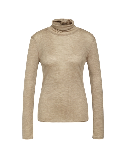 Marie Turtleneck Lys Sand Melange