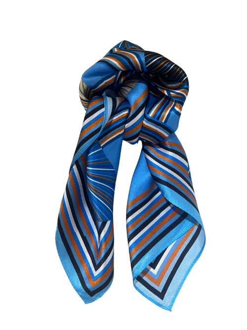 Allison Silk Scarf Blue