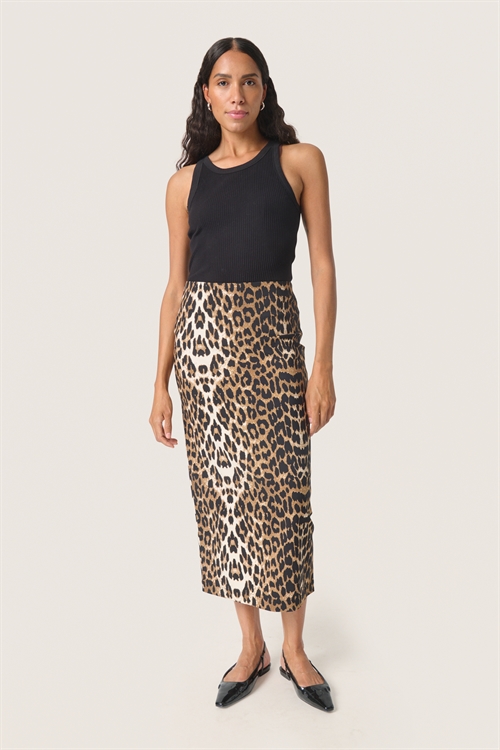 Xala Pencil Skirt Leopard Print