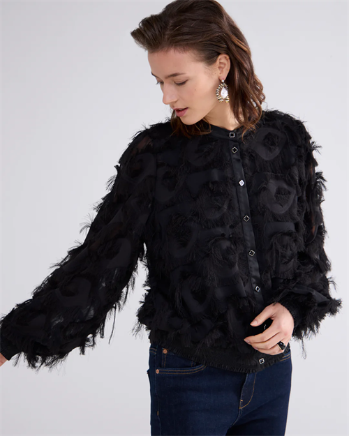 Bluse Fluffy Fringe Sort 